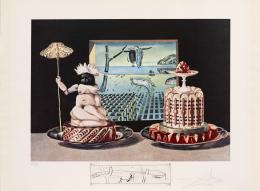 15   -  <p><span class="description">Salvador Dalí. Sin título, de la serie Las cenas de Gala, [1971]</span></p>