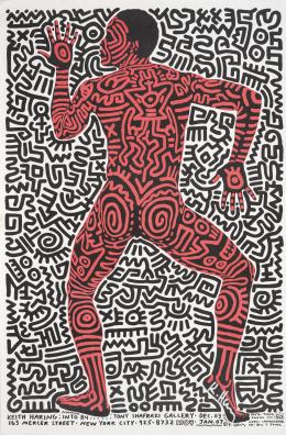 33   -  <p><span class="description">Afiche exposición Keith Haring: Into 84.... Tony Shafrazi Gallery, New York, 1984</span></p>