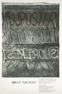 35   -  <p><span class="description">Afiche exposición Bruce Nauman, 1973</span></p>