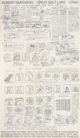 36   -  <p><span class="description">Afiche de exposición Great Salt Lake Utah Robert Smithson. Dwan Gallery, ty Los Angeles, CA., 1970</span></p>
