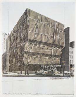 42   -  <p><span class="description">Afiche Cristo. Whitney Museum Wrapped, 1971, 1973</span></p>