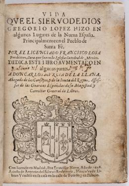 98   -  <p><span class="description">[México] Vida López, Losa, 1648</span></p>