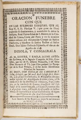 101   -  <p><span class="description">Oración Fúnebre Felipe V, 1748</span></p>