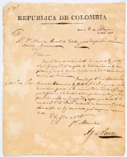 123   -  <p><span class="description">Carta AJ de Sucre. Lima, 1823
 </span></p>