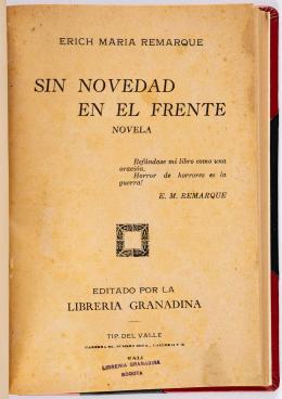 133   -  <p><span class="description">Sin novedad en el frente, 1929</span></p>