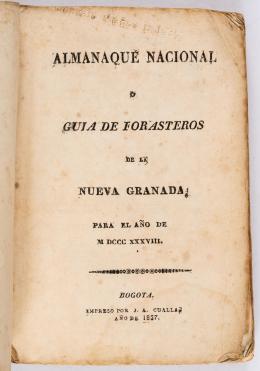 37   -  <p><span class="description">Guia forasteros Nuev. Granada, 1837</span></p>