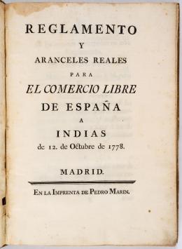 97   -  <p><span class="description">Regl. para comercio Indias, 1778</span></p>