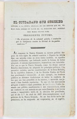 82   -  <p><span class="description">Mensaje de Santander, 1836</span></p>