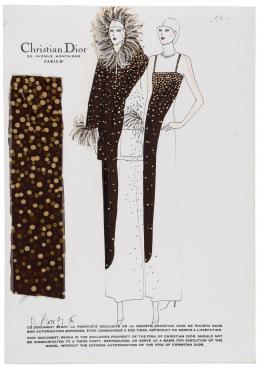 96   -  <p><span class="description">Boceto Christian Dior. Francia, 1975-76</span></p>