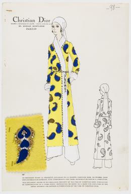 89   -  <p><span class="description">Boceto Christian Dior. Francia, 1971-72</span></p>