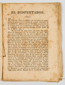 129   -  <span class="object_title">[Digresión en contra del "franc-masonismo"]. El despertador</span>