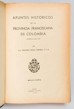 172   -  <span class="object_title">Apuntes históricos de la provincia franciscana de Colombia</span>