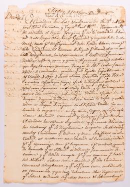 17   -  <p><span class="description">[Bando con orden obligatoria de militarización ciudadana en la Guerra de Independencia. El presidente del poder ejecutivo del Estado libre de Neyva ordena so pena de castigo a los ciudadanos para que concurran al ejercicio de armas en defensa de la patria].</span></p>