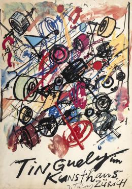 67   -  <p><span class="description">Jean Tinguely. Afiche de exposición, Museo Kunsthaus Zürich, 1982 </span></p>