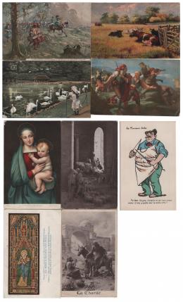 207   -  <p><span class="description">9 Postales serie de arte mundial ca 1900-1920</span></p>