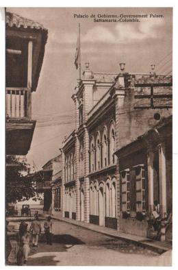 84   -  <p><span class="description">Palacio de Gobierno Santa Marta ca 1920s</span></p>