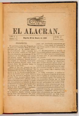 15   -  <p><span class="description">El Alacrán, Bogotá, 1849.</span></p>