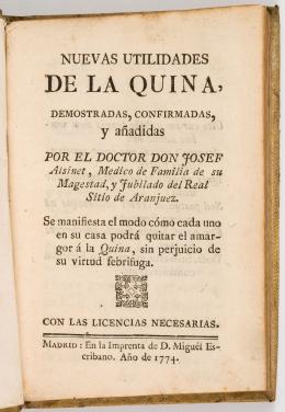 7   -  <span class="object_title">Utilidades de la Quina, 1774</span>. 