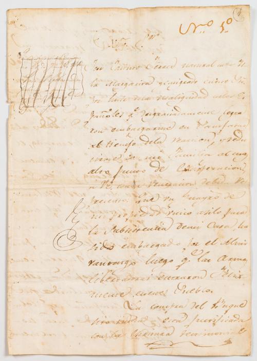 Ferrer, José Vicene : Carta Manuscrita Firmada por Bolívar