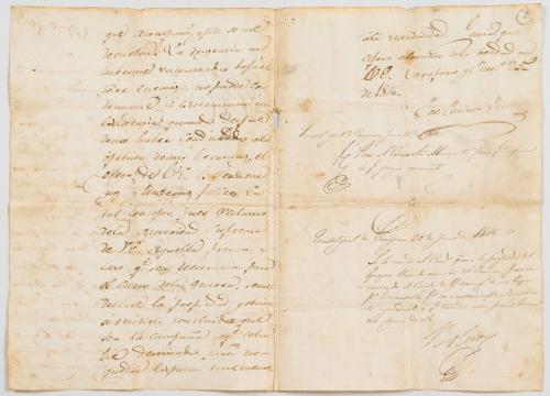 Ferrer, José Vicene : Carta Manuscrita Firmada por Bolívar