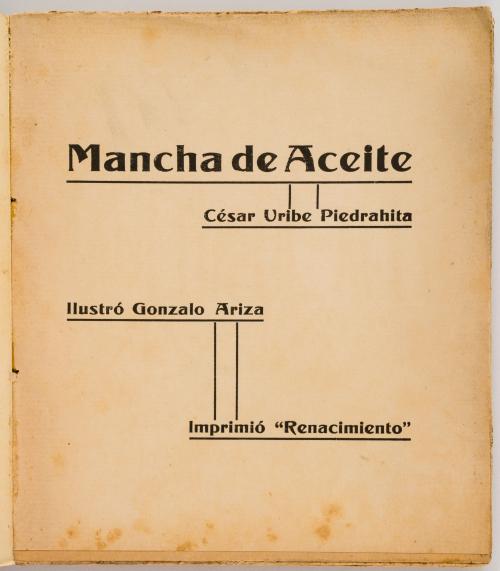 Uribe Piedrahita, César; Ariza, Gonzalo (il.) : Mancha de a