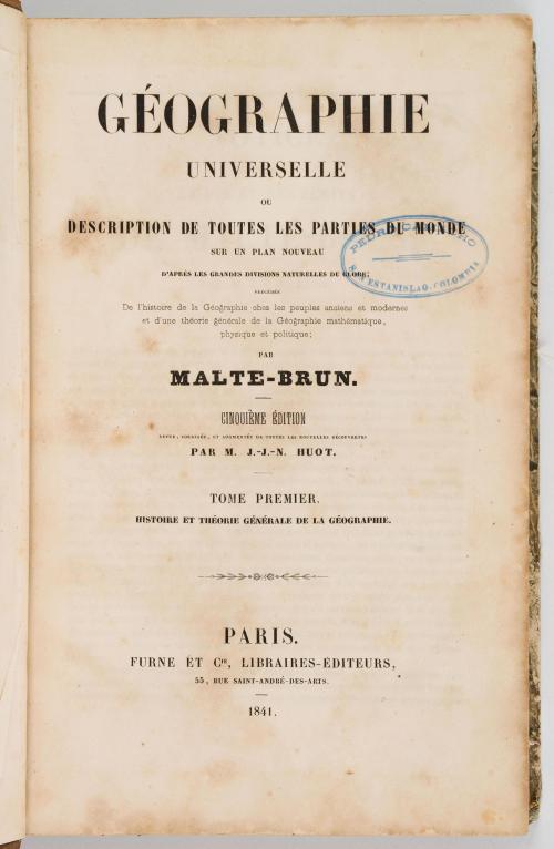 Malte Brun, Conrad : Géographie universelle ou description