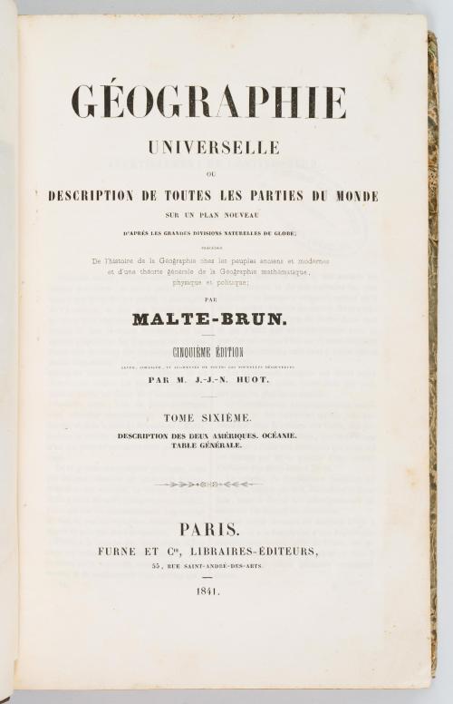 Malte Brun, Conrad : Géographie universelle ou description