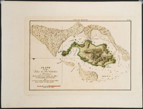 Fidalgo, Joaquin Francisco : Plano de las Yslas de Sta Cata