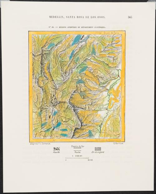 Tres mapas Colombia regionales