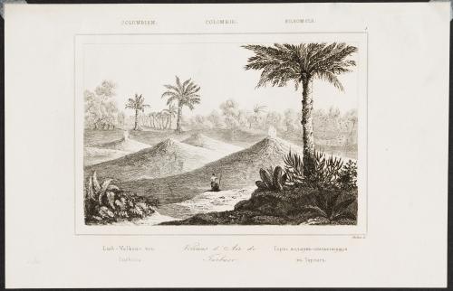 Cuatro grabados Colombia 1838