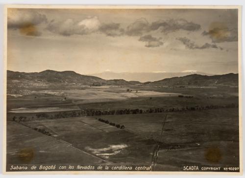 SCADTA : Sabana de Bogotá con los Nevados de la cordillera