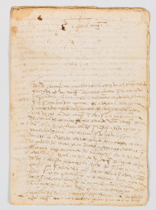 Carta de Gonzalo Jiménez de Quesada al Rey Carlos V