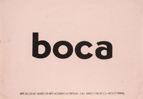 Adolfo Bernal Colombia, 1954 - 2008 : Boca