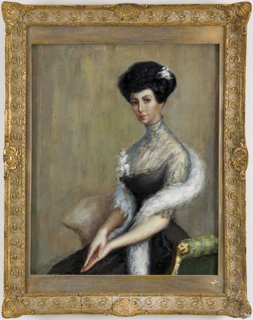 [Retrato de mujer] Atribuido a Paul César Helleu (Francia, 