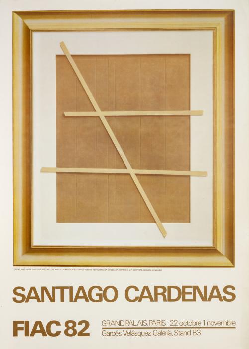 Afiche Exposición Santiago Cárdenas : FIAC, Grand Palais, P