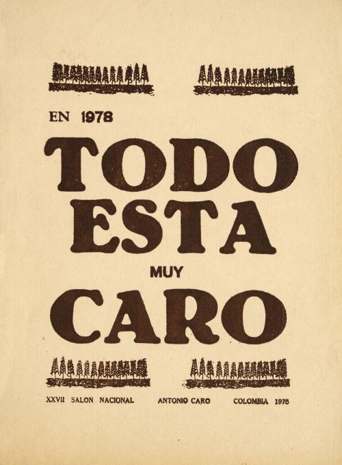 Antonio Caro : En 1978 todo está muy caro