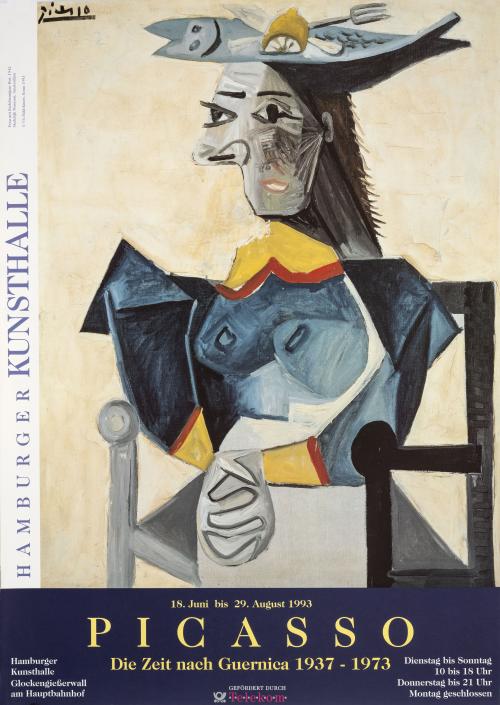 Afiche exposición Picasso Die Zeit nach Guernica 1937-1973 