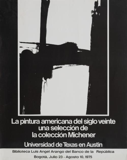 Afiche de exposición La Pintura Americana del Siglo Veinte.