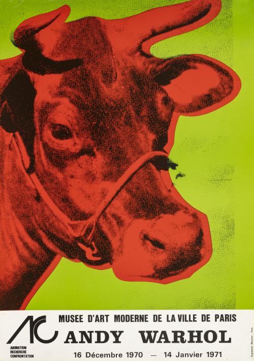 Afiche exposición Andy Warhol  : Musée D&#39;Art Moderne de la 