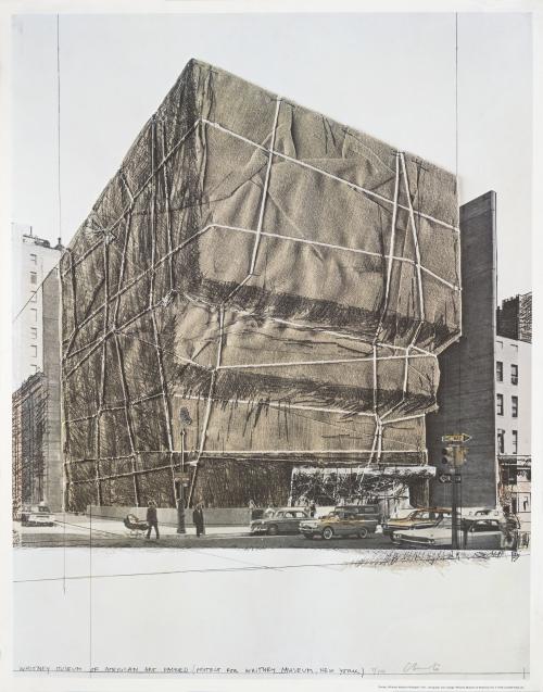 Afiche Cristo. Whitney Museum Wrapped, 1971 :  Whitney Muse