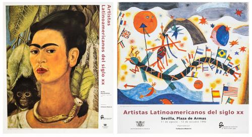 Afiches de exposición Artistas latinoamericanos del siglo X