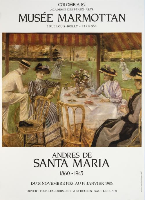 Afiche xposición Andrés de Santa María 1860-1945 : Museo Ma