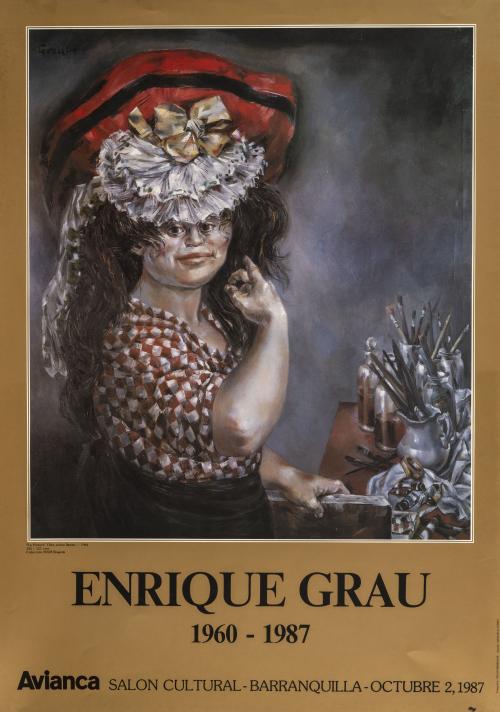 Afiche de exposición Enrique Grau 1960 - 1987 : Avianca Sal