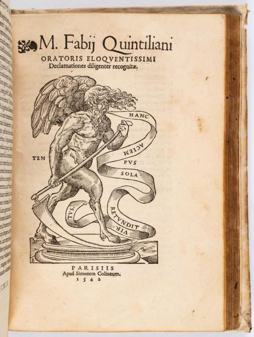 Quintiliano, Marco Fabio : Oratoriarum Institutionum. Libri