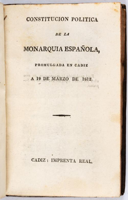 De la Plazuela, Ignacio : Constitución política de la monar