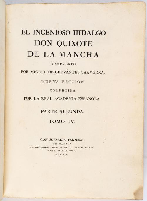 Cervantes Saavedra, Miguel de : El ingenioso Hidalgo don Qu