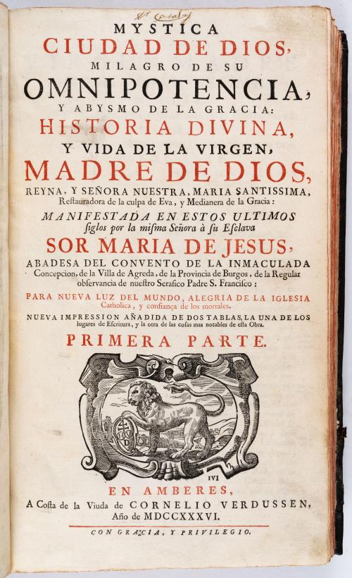 Ágreda, María de Jesús de  : Mystica ciudad de Dios, mil