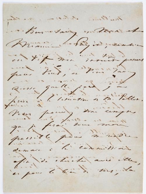 Hugo, Victor : Carta con firma de Victor Hugo