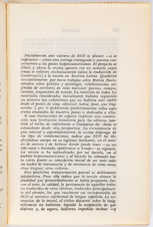 García Márquez, Gabriel : Revista Eco: primeros capitulos d