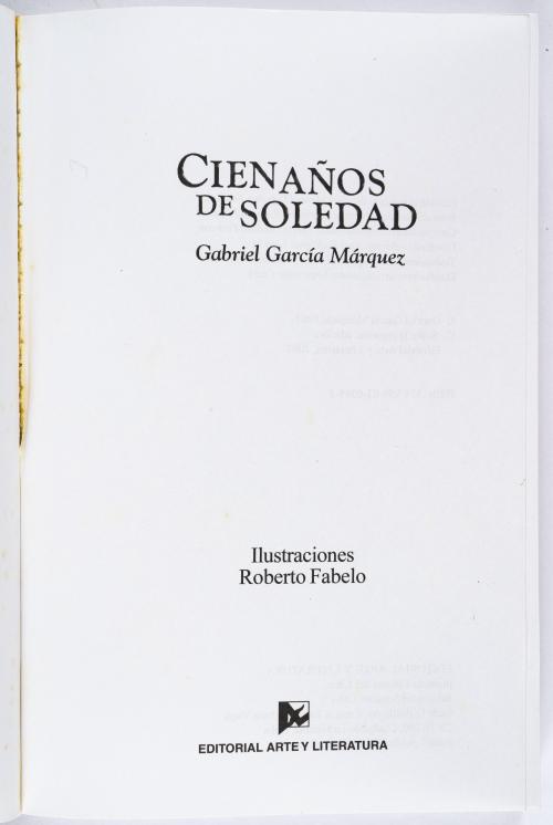 García Márquez, Gabriel : Cien años de soledad